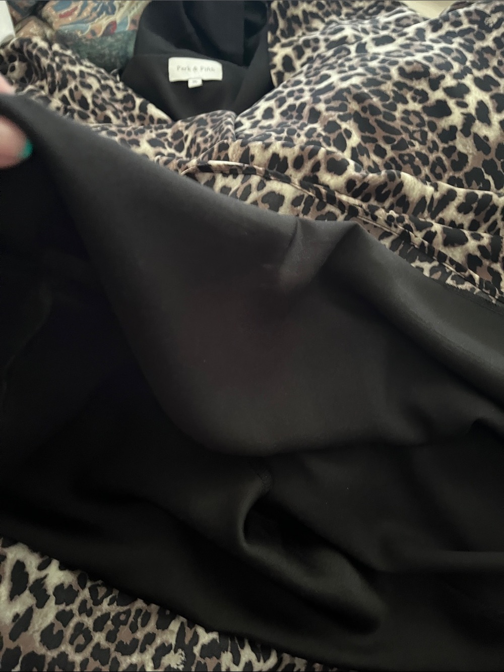 Park & Fifth Leopard Print Midi Dress in Brown and Black - Picture 10 of 13
